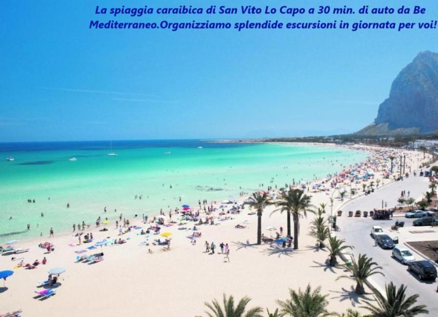 Be Mediterraneo, In Centro Sul Mare - In The Center Beach Front - 80 Mq Trapani Exterior photo